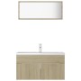 Juego de muebles de baño madera de ingeniería roble Sonoma de , Muebles de baño - Ref: Foro24-3071336, Precio: 322,59 €, Desc...