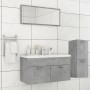 Juego de muebles de baño madera de ingeniería gris hormigón de , Muebles de baño - Ref: Foro24-3071472, Precio: 334,79 €, Des...