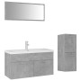 Juego de muebles de baño madera de ingeniería gris hormigón de , Muebles de baño - Ref: Foro24-3071472, Precio: 334,79 €, Des...