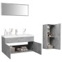 Juego de muebles de baño madera de ingeniería gris hormigón de , Muebles de baño - Ref: Foro24-3071472, Precio: 334,79 €, Des...