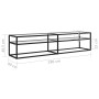 Transparent tempered glass TV cabinet 180x40x40.5 cm by , TV Furniture - Ref: Foro24-331722, Price: 117,68 €, Discount: %