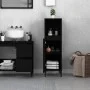 Badezimmerschrank aus schwarzem Sperrholz, 30 x 30 x 100 cm von , Badezimmermöbel - Ref: Foro24-819813, Preis: 63,88 €, Rabat...