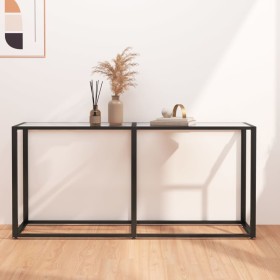 Mesa consola vidrio templado transparente 160x35x75,5 cm de , Mesas auxiliares - Ref: Foro24-331678, Precio: 75,53 €, Descuen...