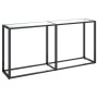 Transparent tempered glass console table 160x35x75.5 cm by , Side tables - Ref: Foro24-331678, Price: 75,43 €, Discount: %