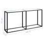 Transparent tempered glass console table 160x35x75.5 cm by , Side tables - Ref: Foro24-331678, Price: 75,43 €, Discount: %