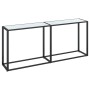 Mesa consola vidrio templado mármol blanco 180x35x75,5 cm de , Mesas auxiliares - Ref: Foro24-331684, Precio: 79,19 €, Descue...