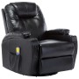 Sillón de masaje mecedora de cuero sintético negro de , Sillones de masaje eléctricos - Ref: Foro24-246635, Precio: 591,17 €,...