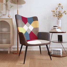 Silla de relajación de tela patchwork de , Sillones - Ref: Foro24-328185, Precio: 99,67 €, Descuento: %