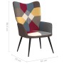 Silla de relajación de tela patchwork de , Sillones - Ref: Foro24-328185, Precio: 99,99 €, Descuento: %