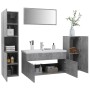 Juego de muebles de baño madera de ingeniería gris hormigón de , Muebles de baño - Ref: Foro24-3071112, Precio: 361,19 €, Des...