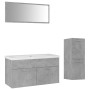 Juego de muebles de baño madera de ingeniería gris hormigón de , Muebles de baño - Ref: Foro24-3071202, Precio: 282,91 €, Des...