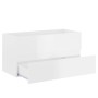 Glossy white engineered wood cabinet with sink by , bathroom vanities - Ref: Foro24-3071654, Price: 291,54 €, Discount: %