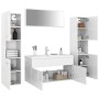 Glossy white engineered wood bathroom furniture set by , Bathroom furniture - Ref: Foro24-3071249, Price: 404,97 €, Discount: %