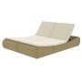 Sofá tumbona de jardín de ratán sintético beige de vidaXL, Camas para exteriores - Ref: Foro24-42887, Precio: 318,19 €, Descu...