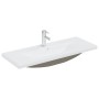 Lavabo empotrado con grifo cerámica blanco 101x39x18 cm de , Lavabos - Ref: Foro24-148627, Precio: 287,19 €, Descuento: %