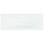 Lavabo empotrado con grifo cerámica blanco 101x39x18 cm de , Lavabos - Ref: Foro24-148627, Precio: 287,19 €, Descuento: %