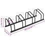 Bicycle rack for 4 black steel bicycles by , Bases and supports for storing bicycles - Ref: Foro24-154424, Price: 40,92 €, Di...