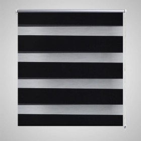 Zebra Blind 80 x 150 cm Black by , Blinds and blinds - Ref: Foro24-240200, Price: 29,99 €, Discount: %