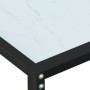 White marble tempered glass console table 160x35x75.5 cm by , Side tables - Ref: Foro24-331680, Price: 71,92 €, Discount: %