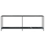 Mesa consola vidrio templado negro 220x35x75,5 cm de , Mesas auxiliares - Ref: Foro24-331713, Precio: 131,64 €, Descuento: %