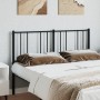 Black metal headboard 140 cm by , Headboards and footboards - Ref: Foro24-352513, Price: 27,25 €, Discount: %