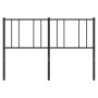 Black metal headboard 140 cm by , Headboards and footboards - Ref: Foro24-352513, Price: 27,25 €, Discount: %