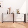 Transparent tempered glass console table 180x35x75.5 cm by , Side tables - Ref: Foro24-331682, Price: 72,64 €, Discount: %