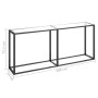 Mesa consola vidrio templado transparente 180x35x75,5 cm de , Mesas auxiliares - Ref: Foro24-331682, Precio: 72,99 €, Descuen...