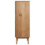 Aparador OTTA madera maciza pino marrón y blanco 85x43x125 cm de , Aparadores - Ref: Foro24-351308, Precio: 253,79 €, Descuen...