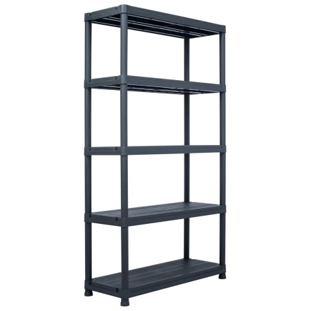 Estantería de plástico 500 kg 100x40x180 cm negro de , Estanterías industriales - Ref: Foro24-45678, Precio: 173,99 €, Descue...