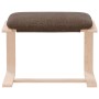 Dark brown fabric footstool 51x41x40 cm by , Ottomans - Ref: Foro24-351067, Price: 49,99 €, Discount: %