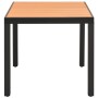 Brown WPC and aluminum garden table 80x80x74 cm by vidaXL, Garden tables - Ref: Foro24-42793, Price: 148,99 €, Discount: %