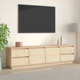 Solid pine wood TV cabinet 176x37x47.5 cm by , TV Furniture - Ref: Foro24-814319, Price: 190,55 €, Discount: %