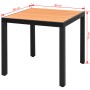 Brown WPC and aluminum garden table 80x80x74 cm by vidaXL, Garden tables - Ref: Foro24-42793, Price: 148,99 €, Discount: %