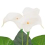 Artificial calla lily plant with white pot 85 cm. by vidaXL, artificial flora - Ref: Foro24-244445, Price: 36,88 €, Discount: %