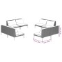 Gartensofa-Set 8-teilig mit dunkelgrauen synthetischen Rattankissen von , Gartensets - Ref: Foro24-3099805, Preis: 560,99 €, ...