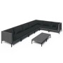 Garden sofa set 8 pieces with dark gray synthetic rattan cushions by , Garden sets - Ref: Foro24-3099845, Price: 500,99 €, Di...