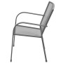 Stackable garden chairs 2 units gray steel by vidaXL, Garden chairs - Ref: Foro24-42705, Price: 105,99 €, Discount: %