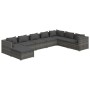 8-teiliges Gartenmöbel-Set und graue synthetische Rattankissen von , Gartensets - Ref: Foro24-3101861, Preis: 954,75 €, Rabat...