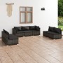 7-teiliges Gartenmöbel-Set und graue synthetische Rattankissen von , Gartensets - Ref: Foro24-3102237, Preis: 835,31 €, Rabat...