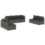 Set de muebles de jardín 7 pzas y cojines ratán sintético gris de , Conjuntos de jardín - Ref: Foro24-3102237, Precio: 780,99...