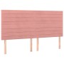 Headboards 4 units of pink velvet 100x5x78/88 cm by , Headboards and footboards - Ref: Foro24-3116543, Price: 104,25 €, Disco...