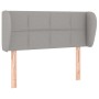 Light gray fabric headboard 83x23x78/88 cm by , Headboards and footboards - Ref: Foro24-3117118, Price: 43,31 €, Discount: %