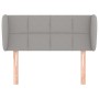 Light gray fabric headboard 83x23x78/88 cm by , Headboards and footboards - Ref: Foro24-3117118, Price: 43,31 €, Discount: %