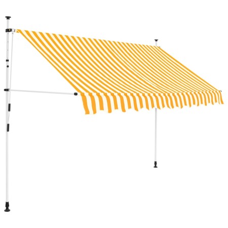 Manuell einziehbare Markise 300 cm orange-weiß gestreift von vidaXL, Markisen - Ref: Foro24-43234, Preis: 119,31 €, Rabatt: %