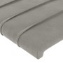 Cabecero de terciopelo gris claro 183x23x78/88 cm de , Cabeceros y pies de cama - Ref: Foro24-3117344, Precio: 74,63 €, Descu...