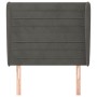 Headboard with dark gray velvet ears 93x23x118/128 cm by , Headboards and footboards - Ref: Foro24-3118133, Price: 78,23 €, D...