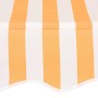 Manual retractable awning 300 cm orange and white striped by vidaXL, Awnings - Ref: Foro24-43234, Price: 119,31 €, Discount: %