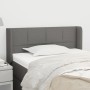 Dark gray fabric headboard 93x16x78/88 cm by , Headboards and footboards - Ref: Foro24-3118751, Price: 61,54 €, Discount: %