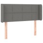 Dark gray fabric headboard 93x16x78/88 cm by , Headboards and footboards - Ref: Foro24-3118751, Price: 61,54 €, Discount: %